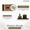 thumbnail image 3 of Soporte para tampones HOTCAN Discreet para baño, madera blanca, 3 of 7