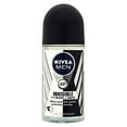 thumbnail image 2 of Nivea Deodorant Roll-on, 1.7 Fluid Ounce (INVISIBLE MEN BLACK 	& WHITE, PACK OF 6), 2 of 2