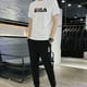 thumbnail image 3 of Conjuntos de camiseta y pantalones, ropa deportiva de corte regular, lisa y estética, para hombre, chándal de alta calidad, ropa de lujo S, 3 of 5