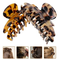TEHAUX 2Pcs Hair Claw Clips Fashion Hair Clips for Women Jaw Shape Acetic Acid Sheet 8.8*4.5*4.0in