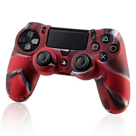 ps4 controller skin by Insten 4x Camouflage Navy Red Skin Case Cover for Sony PlayStation 4 PS4 (4-Pack Bundle)
