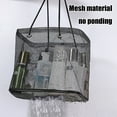 thumbnail image 3 of Mesh Wash Bag, Portable Storage Organizer, Toiletry Bag, Snap Button Mesh Design, for Travel Beach Gym, Wet Swimwear Storage | Black KTFgvq, 3 of 5