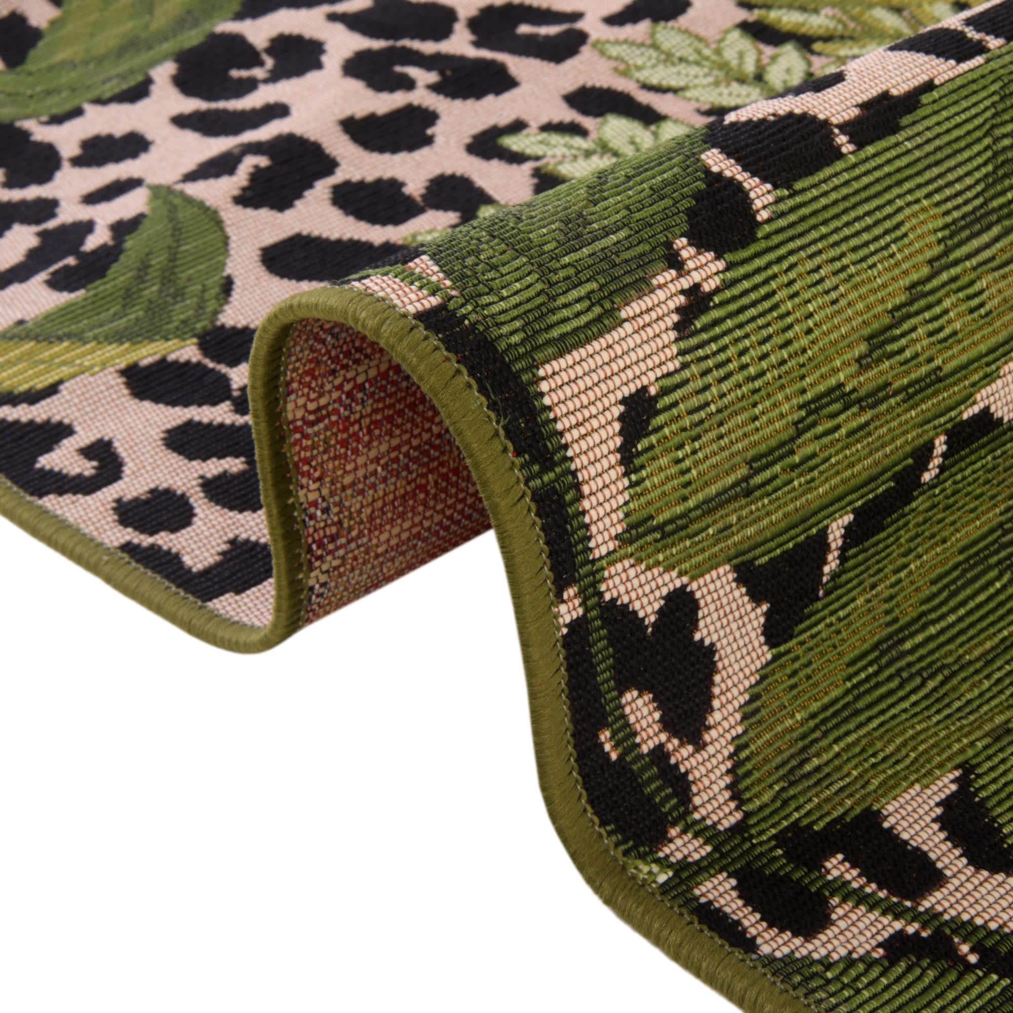 Unique Loom Outdoor Botanical Collection Area Rug - Andromeda (4'  x 6' Rectangle Green/Ivory)