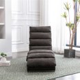 thumbnail image 2 of Modern Long Lounger Sofa, Linen Chaise Lounge Indoor Chair with Remote Control & Side Pocket,Ergonomic Electric Massage Long Lounger with 5 Modes,for Office, Living Room, Apartment, Dark Gray, 2 of 9