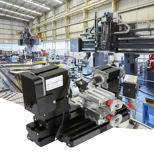 Drilling Machine Lathe Machine, Mini Lathe Tools Woodworking Lathe Machine CNC Milling Machine Metal Lathe, Benchtop Wood Lathe, For Bench Drill For Model Making