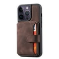 thumbnail image 7 of SaniMore Wallet Case for iPhone 15 Pro Max 6.7" 2023, Flip Cash Pocket Card Slots Kickstand PU Leather Skin Wear-resistant Retro Shockproof Anti-drop Cover For iPhone 15 Pro Max, Coffee, 7 of 7