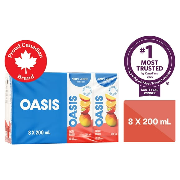 Exotic Mango Fruit Juice Boxes, 8 x 200 ML