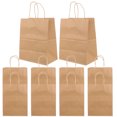 thumbnail image 1 of NUOLUX 10Ud Bolsas Marrón Claro Con Asas Para Regalos Y Almacenamiento Confiable En Fiestas Y, 1 of 8