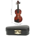 thumbnail image 2 of MasteelfCA 1 Ensemble Modèle de Violon Miniature Réaliste Accessoire Photo, 2 of 7