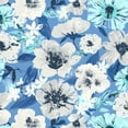thumbnail image 4 of Mainstays 37" L x 19.5" W Blue Floral 1 Piece Rectangle Outdoor Chair Cushion, 4 of 8