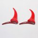 thumbnail image 2 of De pinzas para el pelo de cuerno de diablo rojo, horquillas bonitas para Halloween, tocado de moda para Cosplay, horquillas para niños de Navidad y Halloween JAMW Sencillez, 2 of 5