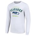 thumbnail image 2 of Men's Starter White Seattle Seahawks Long Sleeve T-Shirt, 2 of 3