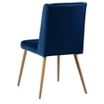 thumbnail image 2 of Best Master Chaises Newport Bleu Velours Rembourrées Parsons (Lot de 2), 2 of 3