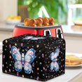 thumbnail image 3 of TSOVTHRID Butterfly Diamond Glitter Print Toaster Cover with 2 Slice Wide Slot, Stain Resistant Bread Maker Dust Protector Washable Small Appliance Covers with Hang Loop, 3 of 8
