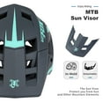 thumbnail image 5 of BATFOX Mountain Bike Helmet for Adults Men Women Cycling MTB Helmet with Removable Visor (22.4-23.6in, Gray Blue, L), 5 of 8