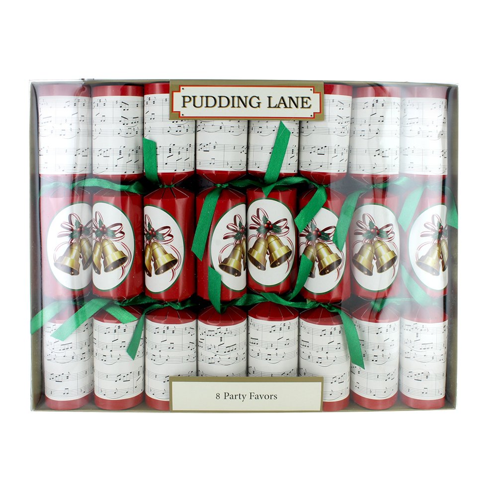 Pudding Lane Musical w/Whistle Christmas Crackers 8 pack Walmart