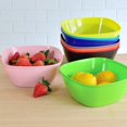 thumbnail image 4 of Youngever 9 Pack 32 Ounce Plastic Bowls, Large Cereal Bowls, Large Soup Bowls (Rainbow Color), 4 of 4
