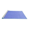 thumbnail image 2 of Ahgly Company Machine Washable Indoor Rectangle Solid Blue Modern Area Rugs, 2' x 3', 2 of 4