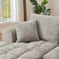 thumbnail image 5 of MAYEERTY Chenille L-Shape Oversized Sectional Sofa, Minimalist & Luxury Sleeper Couch for Apartment, 108*63*34"Khaki, 5 of 10