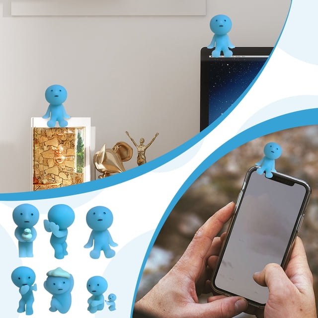 12Pcs Dreams Smiski Blind Box - Bath Series - Glow in the Dark - Decorative Mini Figure - 6 Kinds - May Contain Secret - Attach Me (Bath Series#A)