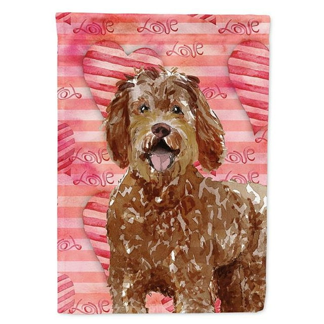 Carolines Treasures CK1763CHF Aime un Labradoodle Drapeau Toile Maison Taille