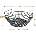 thumbnail image 2 of Porcelain Steel Charcoal Ash Basket Fits for Large Big Green Egg Grill, Kamado Joe Classic, Pit Boss, Louisiana Grills, Primo Kamado Grill and Large Grill Dome, 2 of 7