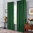 thumbnail image 3 of Deconovo Solid Back Tab and Rod Pocket Curtains Thermal Insulated Blackout Window Curtains for Living Room 52x84 inch Dark Forest 2 Panels, 3 of 8