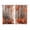 Red Orange, variant on Grey Kitchen Curtains 63 Inch Length, Modern Oil Painting Art Forest Grommet Top Bedroom Living Room Curtains, Light Filtering Cafe Curtain Drapes 2 Panels Set 104''x63''