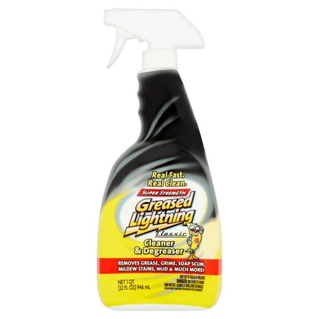 Greased Lightning Super Strength Multi-Purpose Cleaner & Degreaser, 32 fl (Best Way To Clean Baked On Grease On Stove Top)