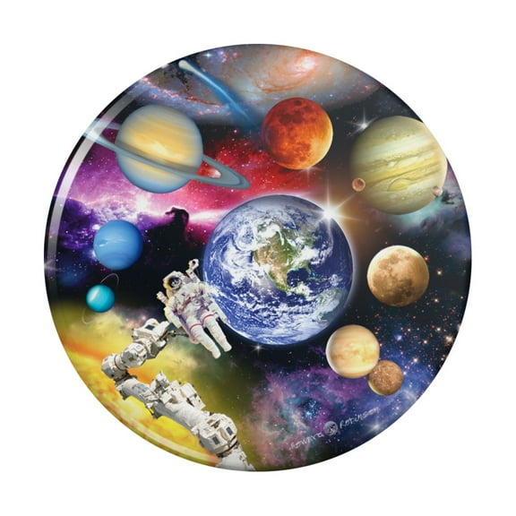 Solar System Planets Space Earth Saturn Jupiter Mars Kitchen Refrigerator Locker Button Magnet