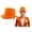 Orange, variant on Nicky Bigs Novelties Deluxe Top Hat Costume, Men & Women, Party Hats for Adults, Magician Top Hat Halloween Costume, Orange, Adjustable Size