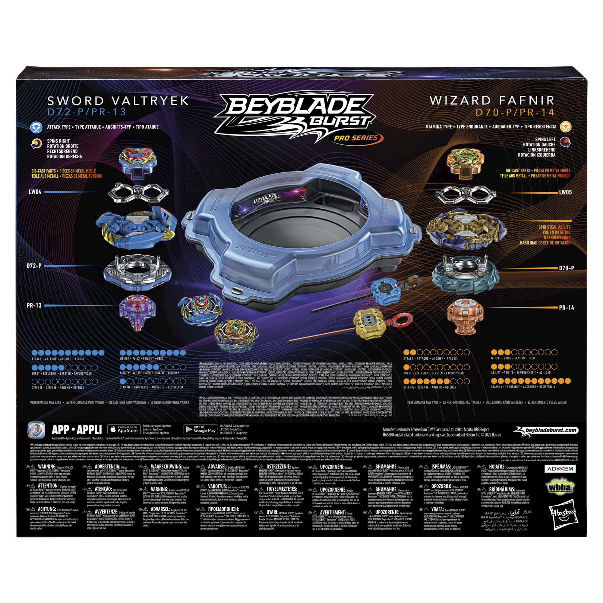 BEYBLADE Burst Pro Series Evo Elite Champions Pro Set - Complete Battle  Game Set with Beystadium, 2 Battling Top Toys and 2 Launchers