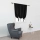 thumbnail image 2 of Xiao Hua Cortinas cortas opacas - Cortina con bolsillo para barra de 100*120 cm, medias cortinas negras para ventanas, cortinas opacas de poliéster de 2 piezas, cortinas para ventanas pequeñas,, 2 of 5