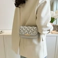 thumbnail image 5 of New fashion wild shoulder bag wild chain bag wild leather messenger bag-silver, 5 of 5