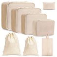thumbnail image 4 of QINXIN 8pcs Suitcase Organizer Packing Cubes Packing Bags Multi-color Foldable Waterproof Luggage Storage Bags For Travel, 4 of 7