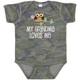 thumbnail image 3 of Inktastic My Grandma Loves Me Girls Girls Baby Bodysuit, 3 of 5