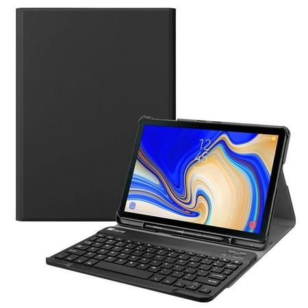 Fintie Bluetooth Keyboard Case for Samsung Galaxy Tab S4 10.5 2018 Model SM-T830/T835/T837, Slim Stand Cover