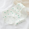 thumbnail image 3 of Deepwonder Fresh Polka Dot Printed Milkshake Green Girl Underwear Ladies Pure Cotton Crotch Mid-waist Student BriefsOne Size, 3 of 6