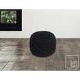 thumbnail image 4 of Loft Lyfe Pouf en Fil de Coton Massiah, Noir, 4 of 6