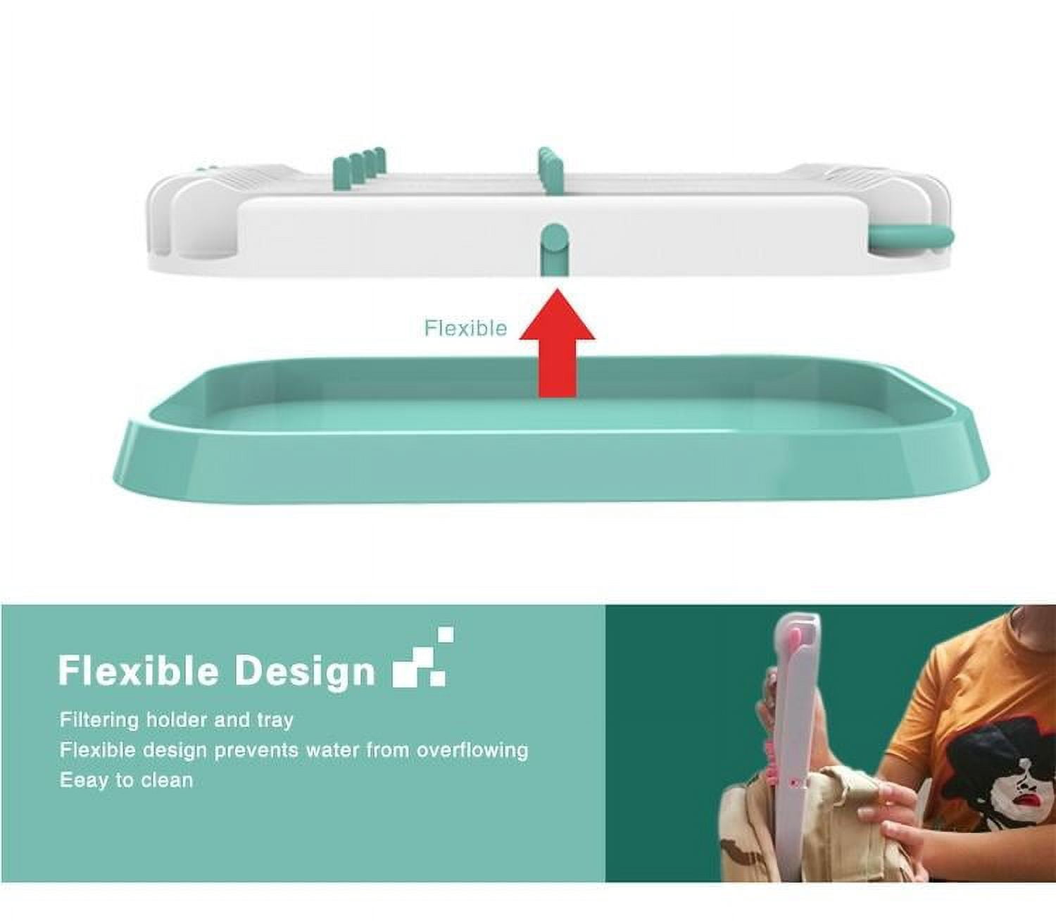 CradlePlanet Baby Bottles Drying Rack, BPA Free, Portable, BabyShower gift, White Color