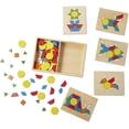 thumbnail image 2 of Juego Educativo Cuadros y Bloques de Patrones Melissa & Doug 5 Tablas Coloridas Madera Durable Infantil, 2 of 2