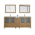 thumbnail image 6 of Vanity Art 84" Double Sink Freestanding Bathroom Vanity Set with Ceramic Top and Mirror, 6 of 9