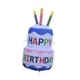 thumbnail image 4 of Pastel de cumpleaños inflable, decoración de fiesta de cumpleaños con velas, pastel inflable de cumpleaños creativo para césped, interior y exterior, 4 of 9
