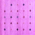 thumbnail image 1 of Ahgly Company Indoor Square Abstract Purple Contemporary Area Rugs, 4' Square, 1 of 4