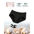 thumbnail image 4 of voenxe Cotton Underwear Women Hipster Brief Panties,Breathable Women's Full Coverage Bikini,Soft Workout Ladies Undies,5 Pack, 4 of 4