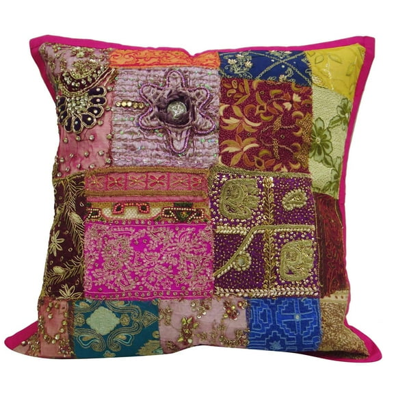 Decorative Cushion Cover Multicolour Home Decor Pillow Case 18" X 18"