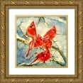 thumbnail image 1 of Pautov, Igor 20x20 Gold Ornate Wood Framed with Double Matting Museum Art Print Titled - Together is Warmer, 1 of 4