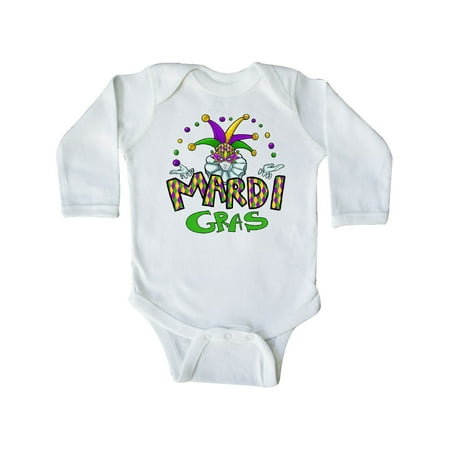 

Inktastic Mardi Gras jester Gift Baby Boy or Baby Girl Long Sleeve Bodysuit