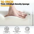 thumbnail image 7 of DEALTOPS Bean Bag Sofa Chair with Footrest, Foam-Filled Comfy Lounge Chair for Living Room, Bedroom, Dorm & Nursery, Yellow, 7 of 7