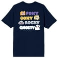 thumbnail image 2 of LankyBox Character Charms Crew Neck Short Sleeve Navy Women's T-shirt-3XL, 2 of 7
